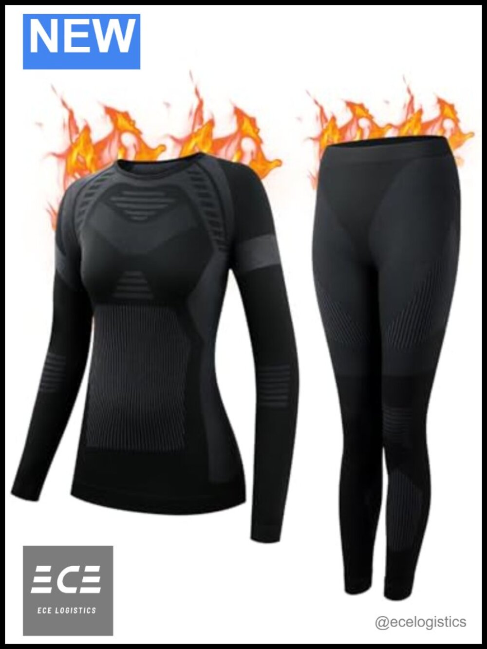 Womens Thermal Underwear Set Ski Base Layer Quick Dry Top Leggings